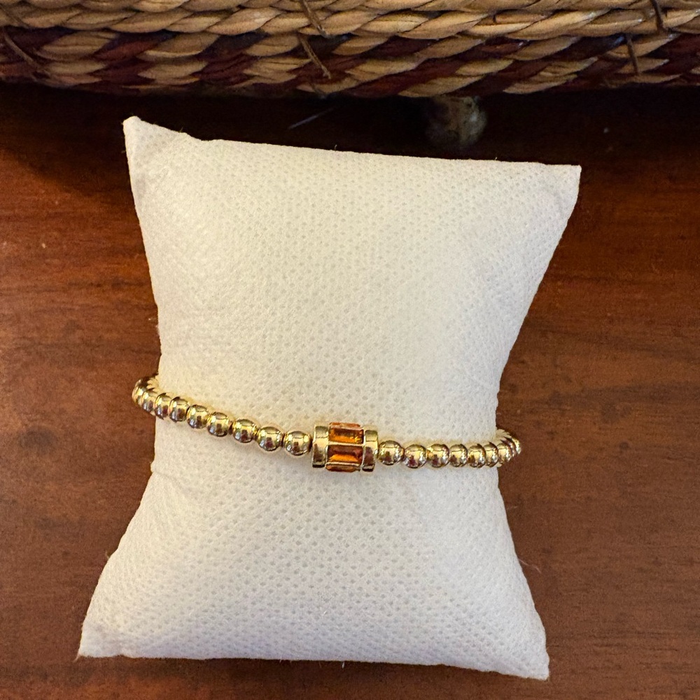 BaubleBar Gold Beaded Bracelet